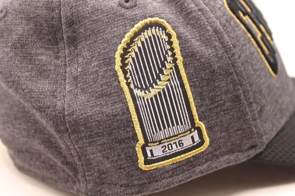 Chicago Cubs Hat Cap Fitted Youth One Size Gray MLB 2016 World Series New Era
